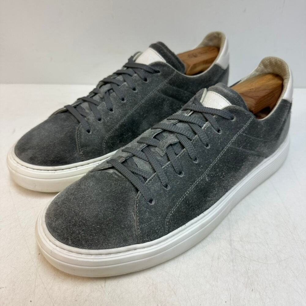 EUC Brunello Cucinelli Urano Airsole Suede Low-Top Sneakers Grey EU 43 US 10